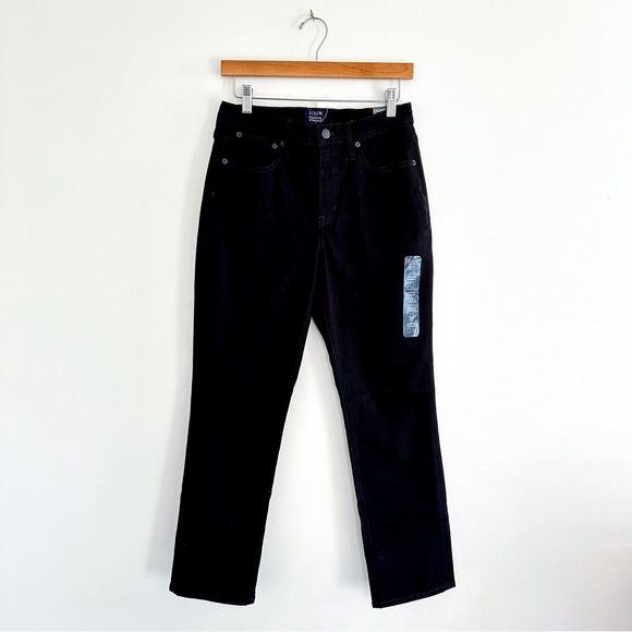 NWT J. Crew Essential Straight Stretch Jeans Black BT022 - Picture 2 of 12